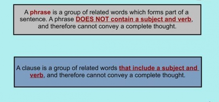 phrases and clauses introduction | TALK Schools - Blog