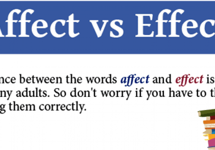 to have an effect or affect on someone